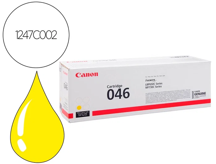 Canon Cartucho de Tóner 046Y Amarillo (1247C002)