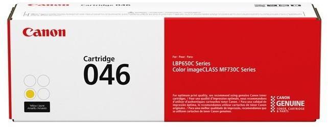 Canon Tóner Amarillo 046Y para LBP650C, MF732Cdw, MF734Cdw - Rendimiento 2.300 Páginas Canon Tóner Amarillo 046Y para LBP650C, MF732Cdw, MF734Cdw - Rendimiento 2.300 Páginas
