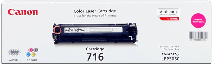 Canon 716m Tóner Magenta Original (1978B002) - 1.500 Páginas Canon 716m Tóner Magenta Original (1978B002) - 1.500 Páginas