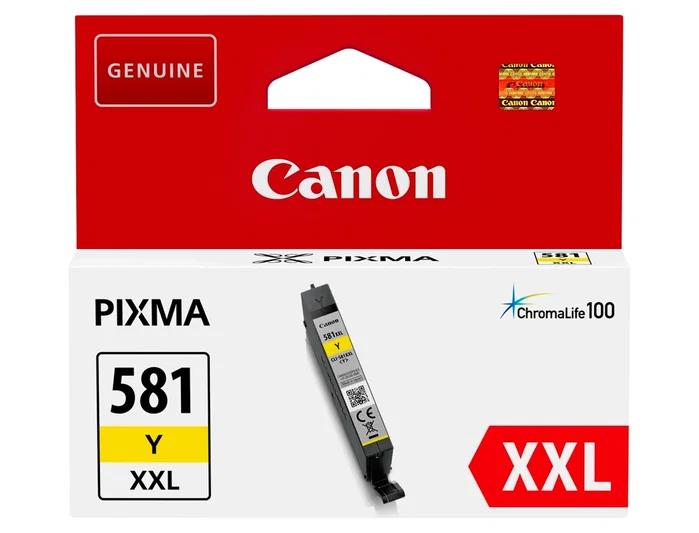 Canon CLI-581Y XXL Amarillo, Cartucho de Tinta Original para PIXMA Canon CLI-581Y XXL Amarillo, Cartucho de Tinta Original para PIXMA
