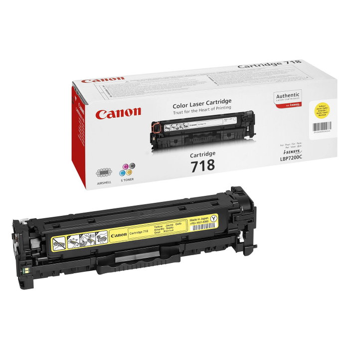 Canon Cartucho de Tóner CRG-718 Y Amarillo