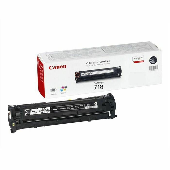 Canon Tóner 718 BK Negro