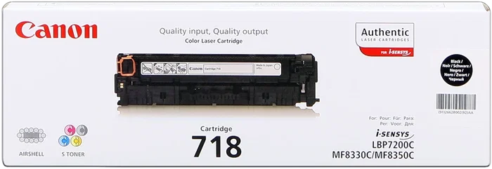 Canon Tóner 718 Negro (2662B002) - 3.400 Páginas - Original Canon Tóner 718 Negro (2662B002) - 3.400 Páginas - Original