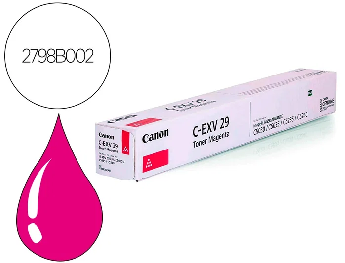 Canon C-EXV29m Tóner Magenta (2798B002)