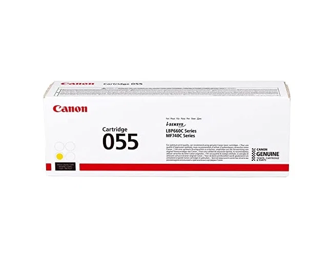 Canon Cartucho de Tóner 055Y Amarillo Canon Cartucho de Tóner 055Y Amarillo
