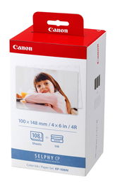 Canon Video-Impresora CP-100 Cart. + Papel Tamaño Postal 10x15cm (108 fotos)