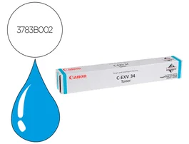 Canon Toner EXV34C Cian para iR C2020, C2025, C2030, C2035, C2220, C2225, C2230 Original