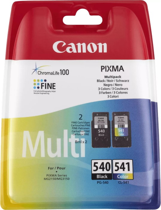 Canon Multipack de Cartuchos de Tinta Original PG-540 y CL-541 (5225B006)