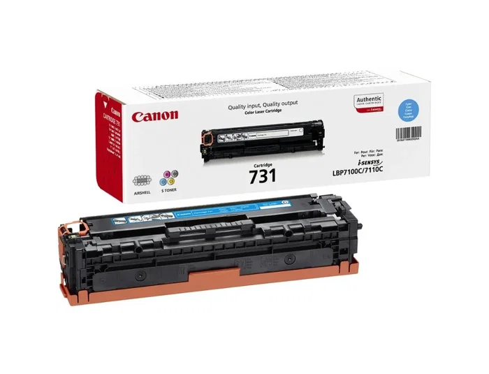 Canon Tóner 731 Cian Compatible con LBP7100cn, LBP7100cw, MF623cn, MF628cw, MF8230cn, MF8280cw - 1500 Páginas
