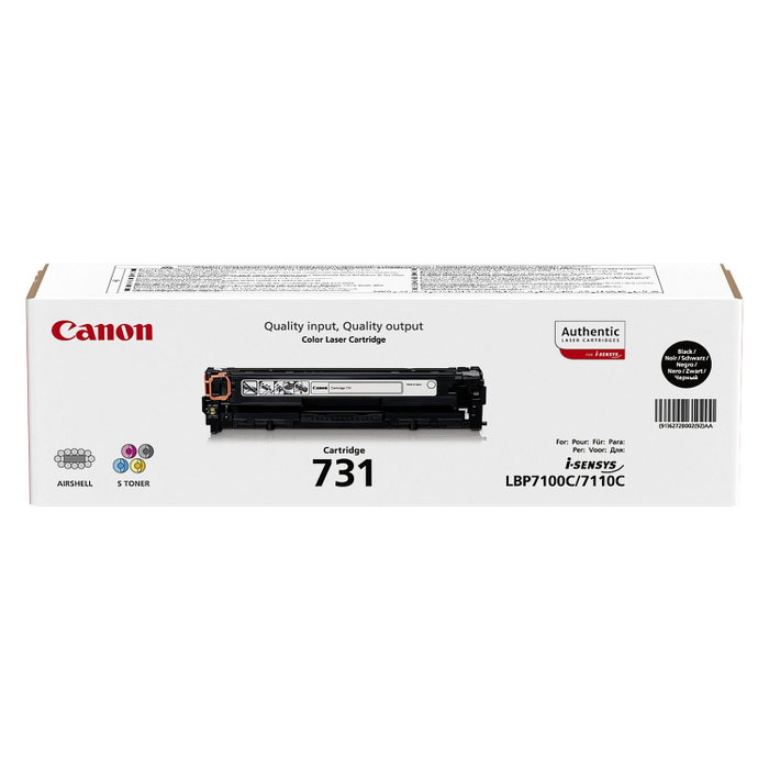 Canon Cartucho de Tóner 731 BK Negro