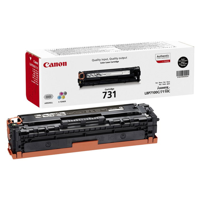 Canon Cartucho de Tóner 731 BK Negro