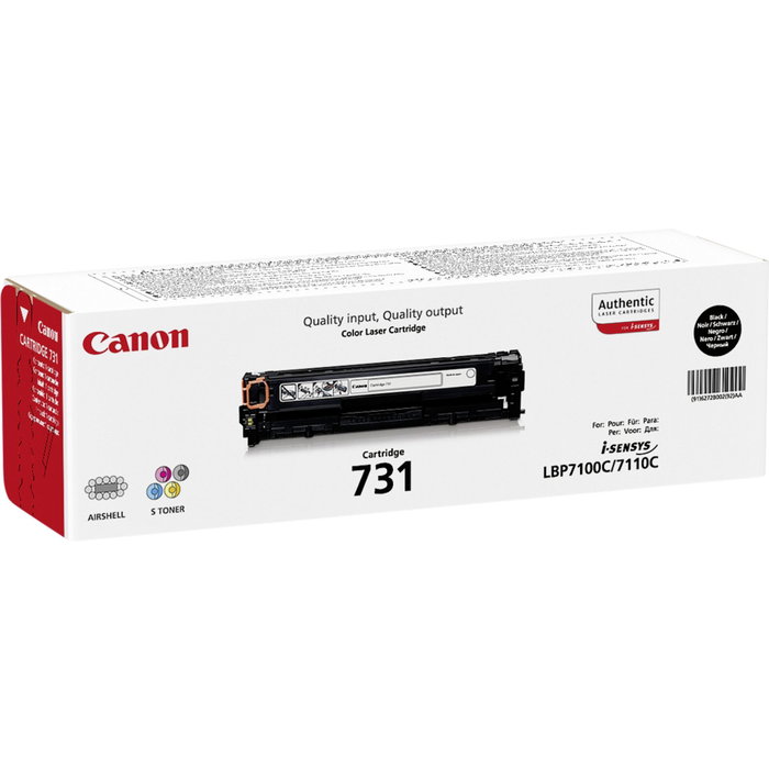 Canon Cartucho de Tóner 731 BK Negro