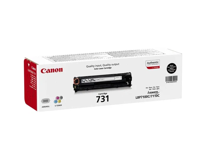 Canon Cartucho de Tóner 731 BK Negro