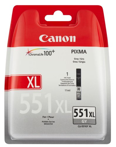 Canon CLI-551XL Gris Alto Rendimiento (XL)