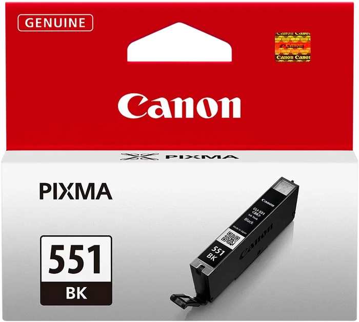 Canon CLI-551BK Negro Cartucho de Tinta Original (6508B001) Rendimiento Estándar