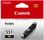 Canon CLI-551BK Negro Cartucho de Tinta Original (6508B001) Rendimiento Estándar