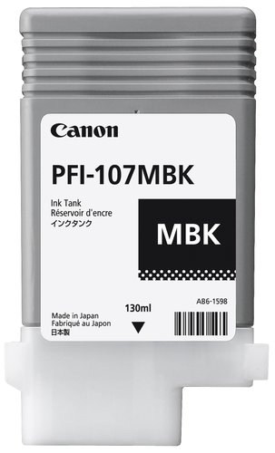 Canon PFI-107MBK Cartucho de Tinta Negro Mate 130 ml Canon PFI-107MBK Cartucho de Tinta Negro Mate 130 ml