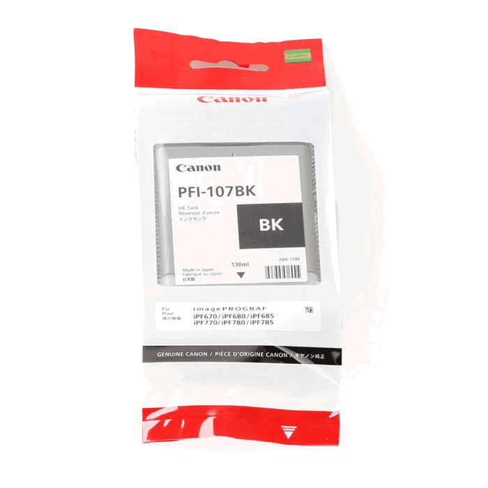 Canon PFI-107BK Cartucho de Tinta Negro 130ml