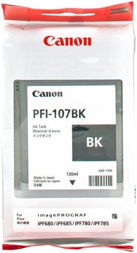 Canon PFI-107BK Cartucho de Tinta Negro 130ml