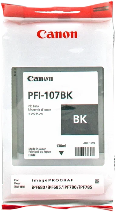 Canon PFI-107bk Cartucho de tinta negro original 130ml Canon PFI-107bk Cartucho de tinta negro original 130ml