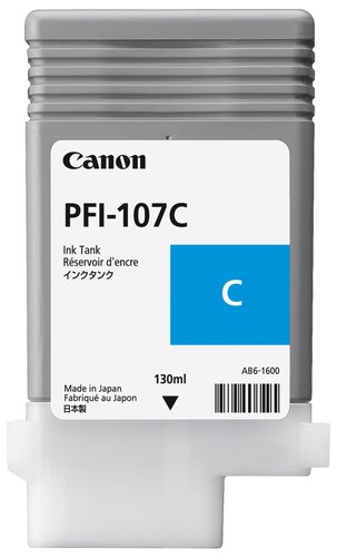 Canon PFI-107C Cartucho de Tinta Cian 130ml