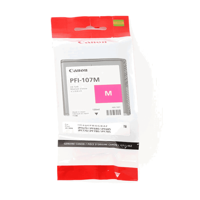 Canon PFI-107M Cartucho de tinta magenta 130 ml de 1 pieza