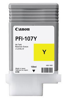 Canon PFI-107Y Cartucho de Tinta Amarillo 130ml