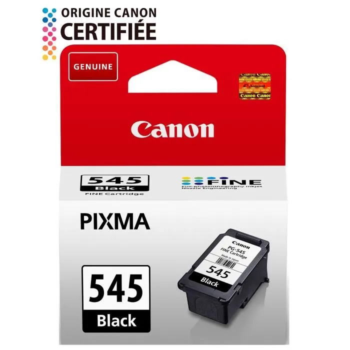 Canon PG-545 Cartucho de Tinta Negro Original, Rendimiento Estándar Canon PG-545 Cartucho de Tinta Negro Original, Rendimiento Estándar
