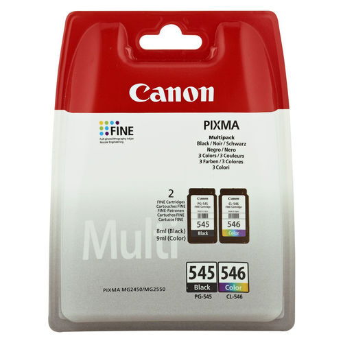 Canon 8287B005 Tinta Multipack PG-545/CL-546 Negro, Cian, Magenta, Amarillo en Blíster Canon 8287B005 Tinta Multipack PG-545/CL-546 Negro, Cian, Magenta, Amarillo en Blíster