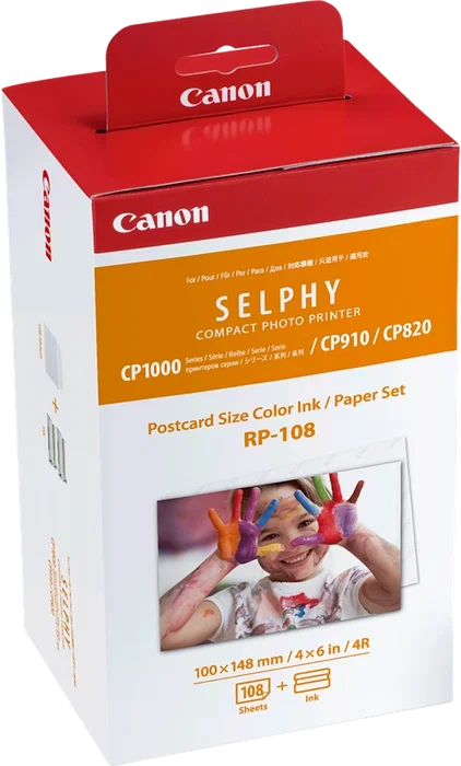 Canon RP-108 Kit de Casete de Cinta de Impresión y Papel Multicolor