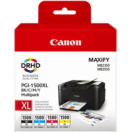 Canon PGI-1500XL Multipack de Tintas Cuatricolor