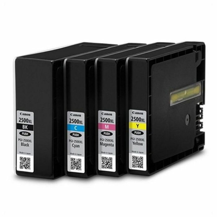Canon PGI-2500XL Multipack de Tinta Alta Capacidad (Negro, Cian, Magenta, Amarillo)