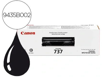 Canon Toner 737 Negro para LBP151DW / MF211 / MF212W / MF216N / MF217W (2400 págs) Canon Toner 737 Negro para LBP151DW / MF211 / MF212W / MF216N / MF217W (2400 págs)