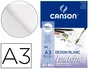 Canson Imagine Bloc Dibujo Multitécnicas Din A3 Encolado Liso 29,7x42 cm 50 Hojas 200 gr/m2