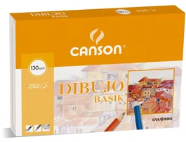Canson Dibujo Basik con Recuadro 250 Hojas 130g 32,5x46cm