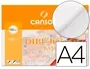 Canson Papel Dibujo Basik 210x297 mm 130 gr Blanco Natural Para Lápiz, Tinta y Ceras