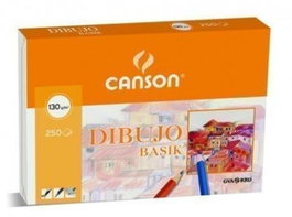 Canson Caja De Láminas Dibujo Basik 250 Hojas 130 gr. 21x29,7 cm