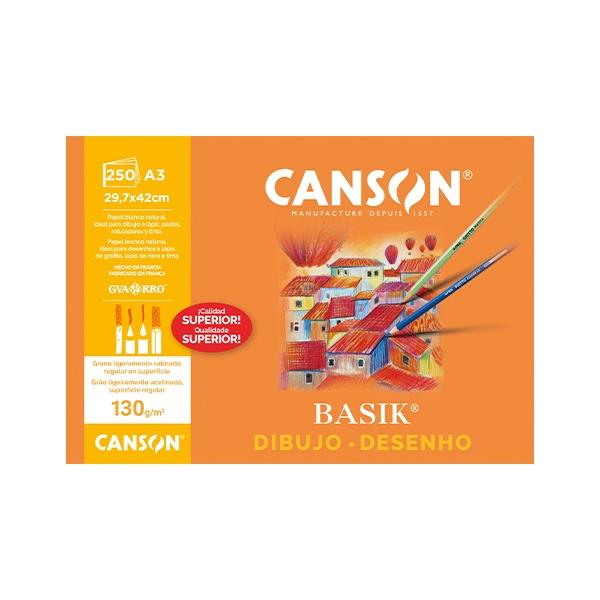 Canson Papel Basik A3 130g Liso