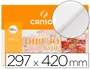 Canson Papel Dibujo Basik 130 gr 297x420 mm Blanco Natural Sin Recuadro Dibujo Artístico