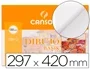 Canson Papel Dibujo Basik 130 gr 297x420 mm Blanco Natural Sin Recuadro Dibujo Artístico