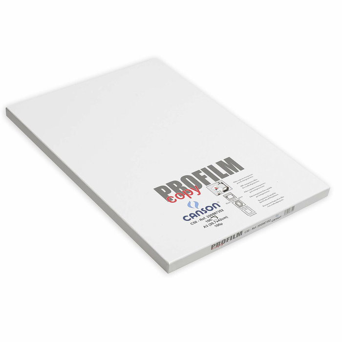 Canson Papel Profilm Copy Acetato 0.1mm A3 Transparente (100 Hojas)