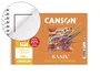 Canson Bloc de Dibujo Basik Espiral A4+ 130g con Recuadro - Pack de 10