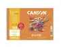 Canson Bloc de Dibujo Basik Espiral A4+ 130g con Recuadro - Pack de 10
