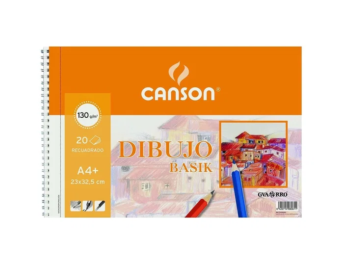 Canson Bloc de Dibujo Basik Espiral A4+ 130g (Set de 10) Canson Bloc de Dibujo Basik Espiral A4+ 130g (Set de 10)