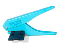 Carchivo Perforadora de Papel Ingeniox para Cuadernos y Planners de Disco, 2 Agujeros, con Guía de Alineación, 145.55x18x68.1 mm