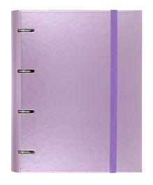Carchivo Carpeta Anillas 4x35 mm Carpeblock Metal A4 Recambio 100H 90 gr Cartón Plastificado Malva