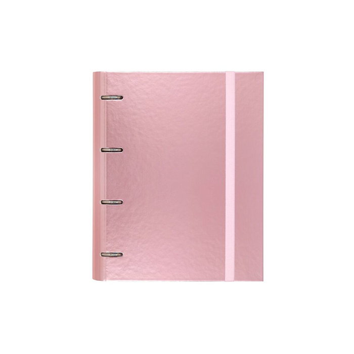 Carchivo Carpeblock Metal Carpeta de Anillas A4 Rosa con Recambio