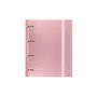 Carchivo Carpeblock Metal Carpeta de Anillas A4 Rosa con Recambio