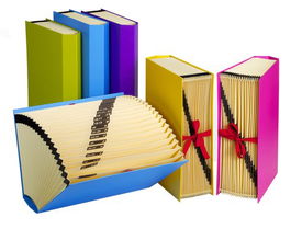 Clasificador Acordeon Carchivo Carton Forr.Fashion Fº 20 Dptos.(A-Z) Azul