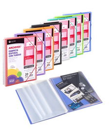 Carpeta Fundas (Tarifario) Carchivo Espiral Pp Archivex-Star Canguro A4 30 F. Surtidos
